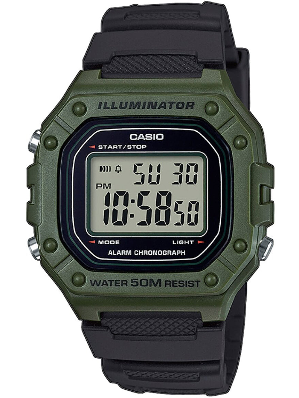 Casio W-218H-3AVEF Collection men's watch 43mm 5ATM