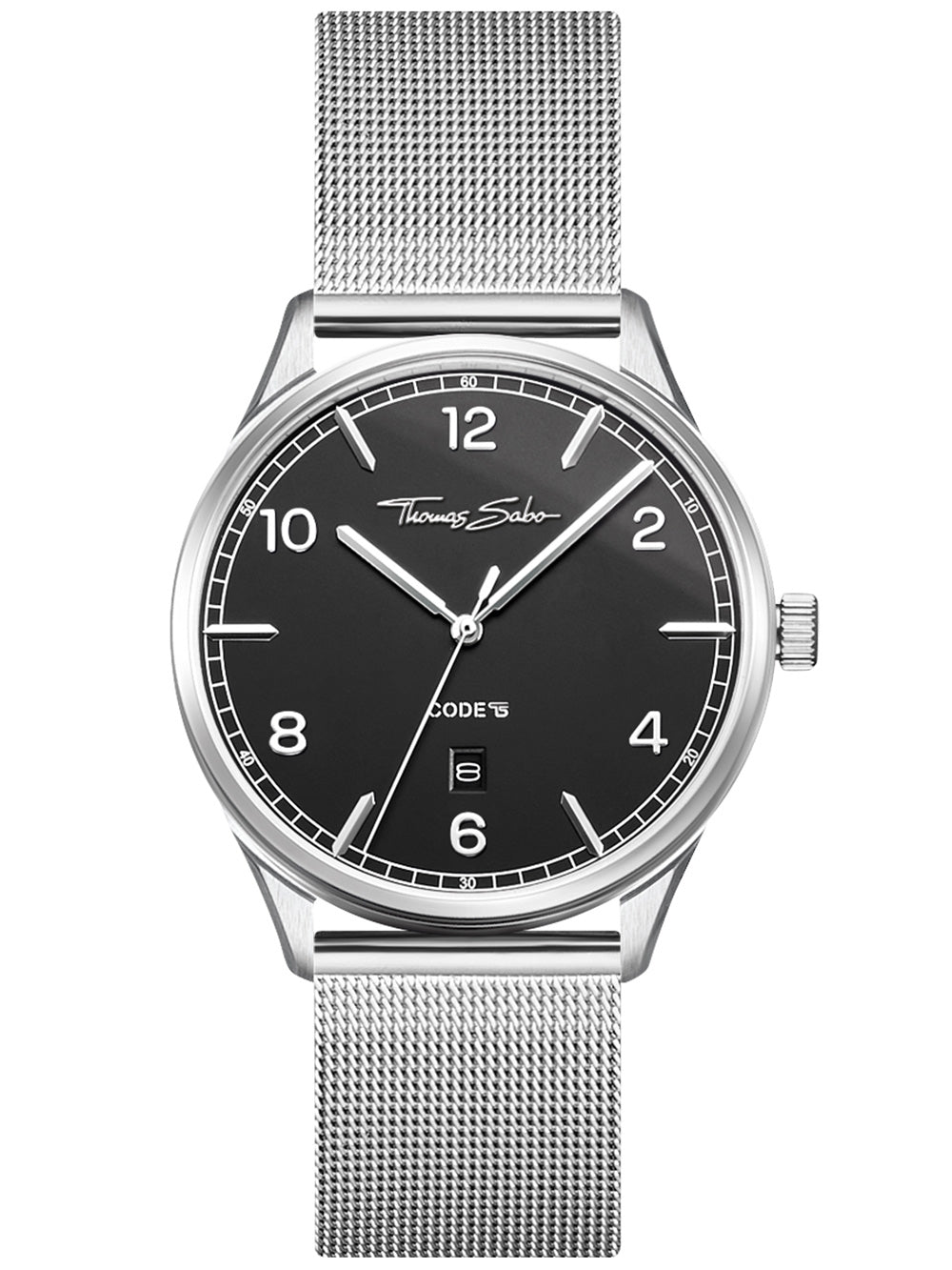 Thomas Sabo WA0339-201-203 Code TS silver black Unisex watch 40mm