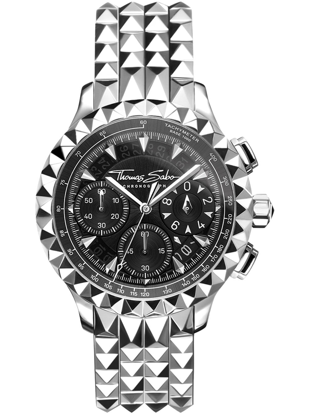 Thomas Sabo WA0358-201-203 Rebel at Heart Chronograph men's watch 43mm 5ATM