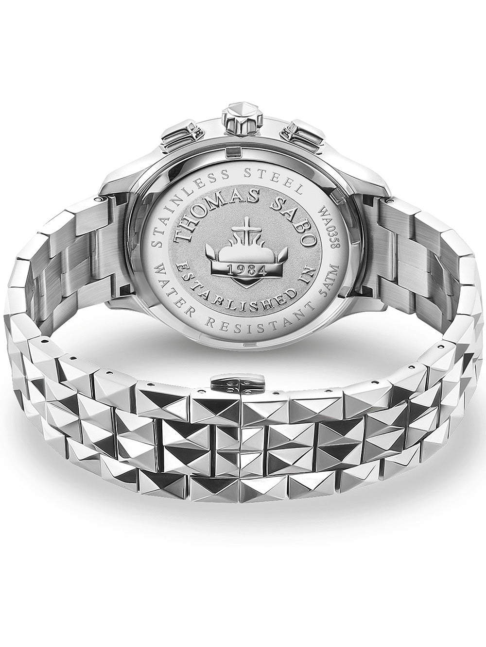 Thomas Sabo WA0358-201-203 Rebel at Heart Chronograph men's watch 43mm 5ATM