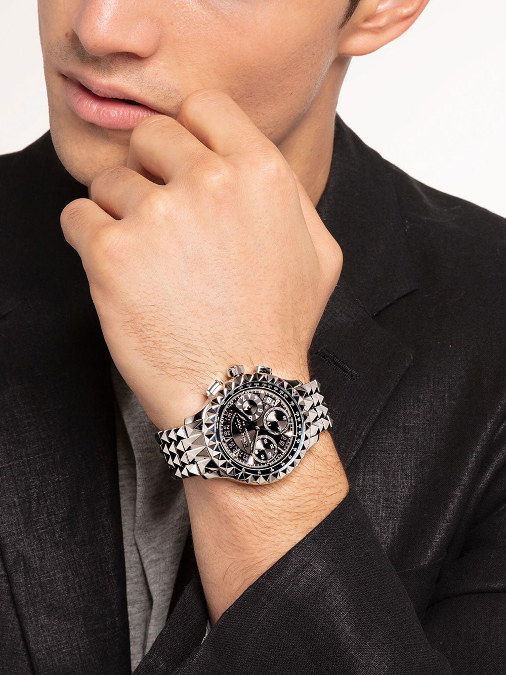 Thomas Sabo WA0358-201-203 Rebel at Heart Chronograph men's watch 43mm 5ATM