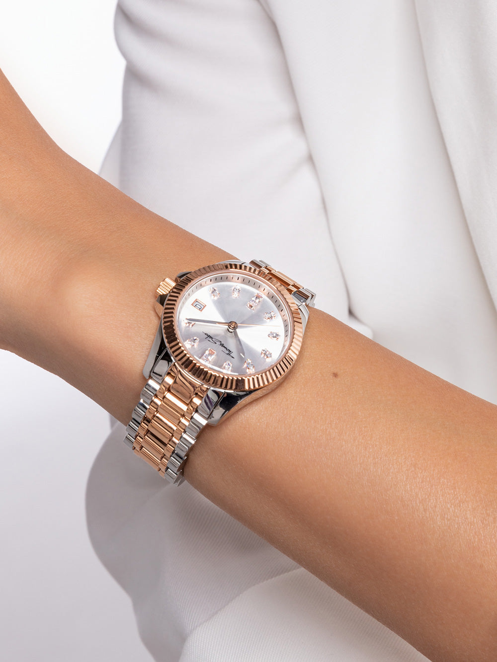 Thomas Sabo WA0371-277-201 Bicolor women's watch 33mm 5ATM