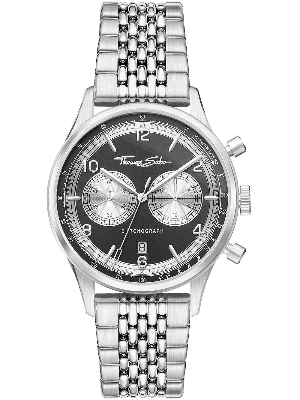 Thomas Sabo WA0375-201-203 Rebel at Heart Chronograph men's watch 40mm 3ATM