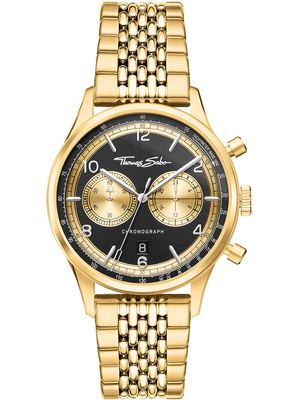 Thomas Sabo WA0376-264-203 Rebel at Heart Chronograph men's watch 40mm 3ATM