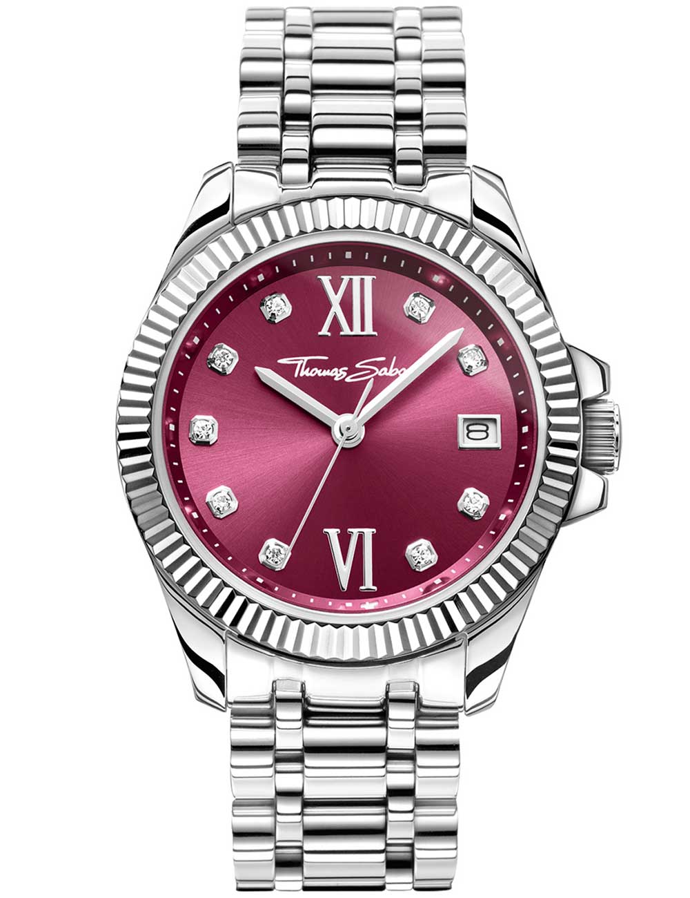Thomas Sabo WA0407-201-212 women's watch Divine Burgundy 33mm 10ATM