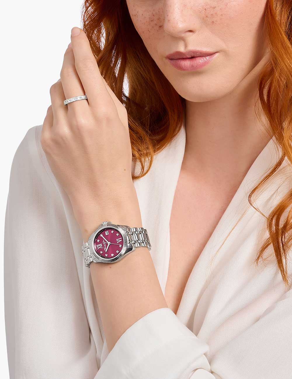 Thomas Sabo WA0407-201-212 women's watch Divine Burgundy 33mm 10ATM