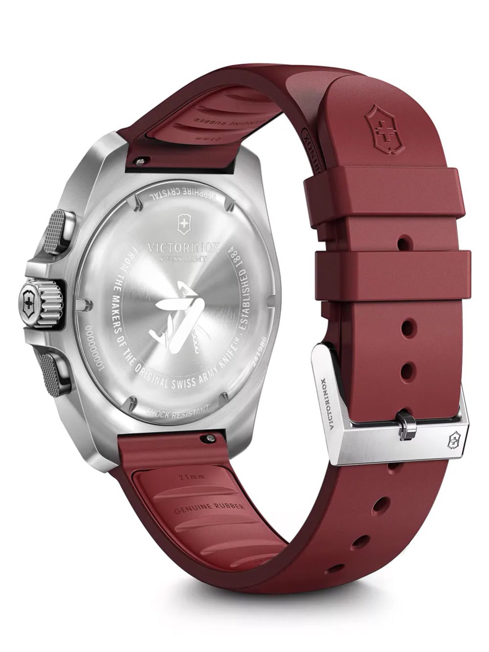 Victorinox 241986 men's watch INOX Chronograph 43mm 20ATM