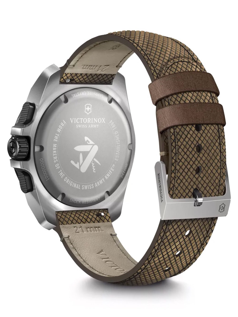 Victorinox 241988.1 men's watch INOX Titanium Chronograph 43mm 20ATM