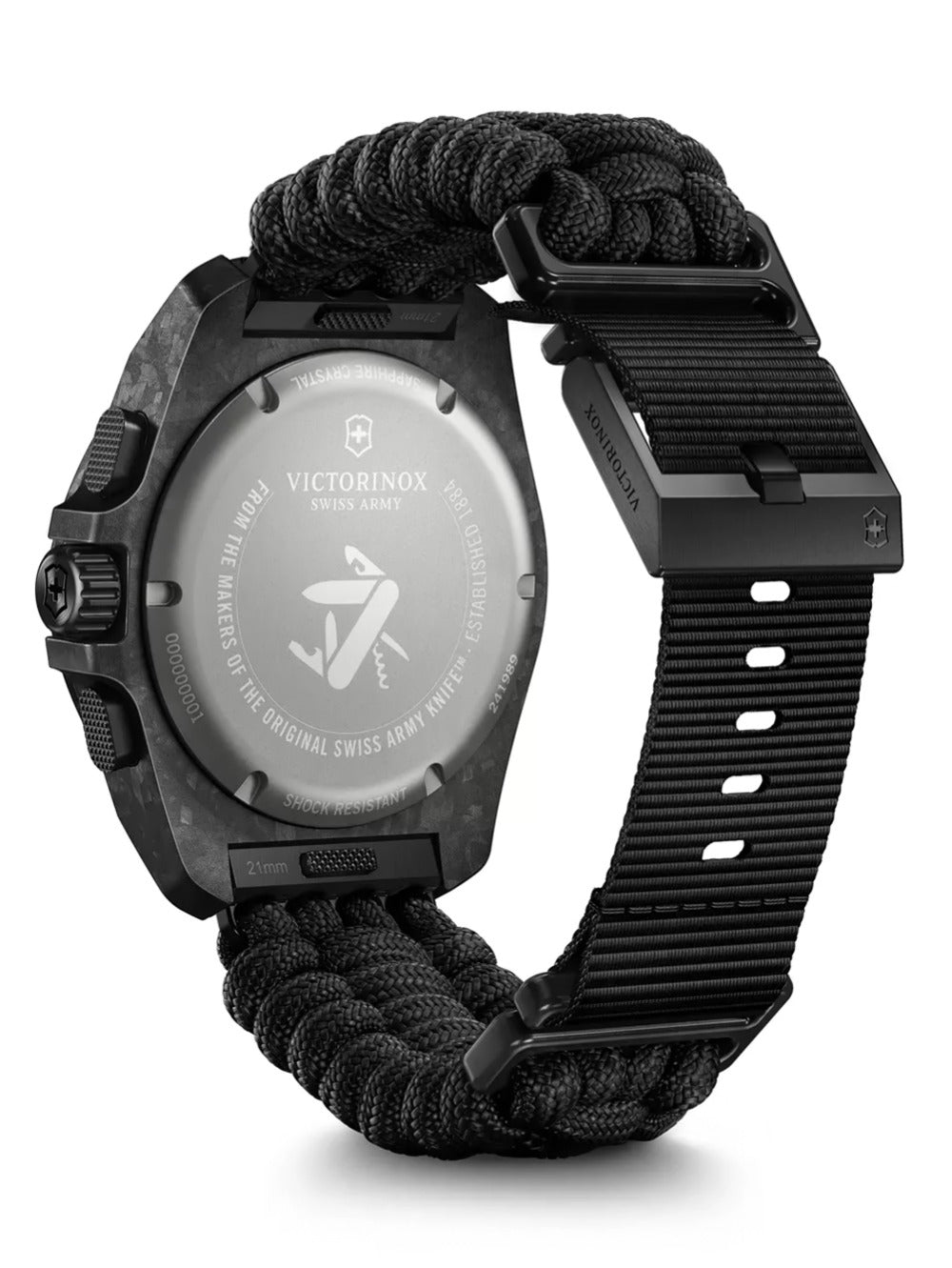 Victorinox 241989.1 men's watch INOX Carbon Chronograph 43mm 20ATM