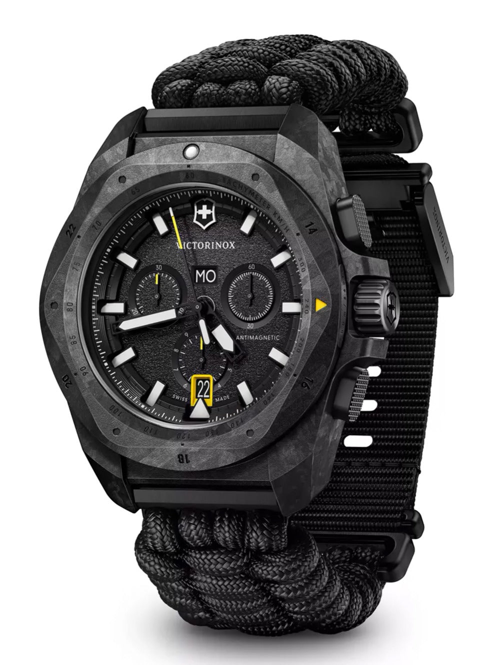 Victorinox 241989.1 men's watch INOX Carbon Chronograph 43mm 20ATM