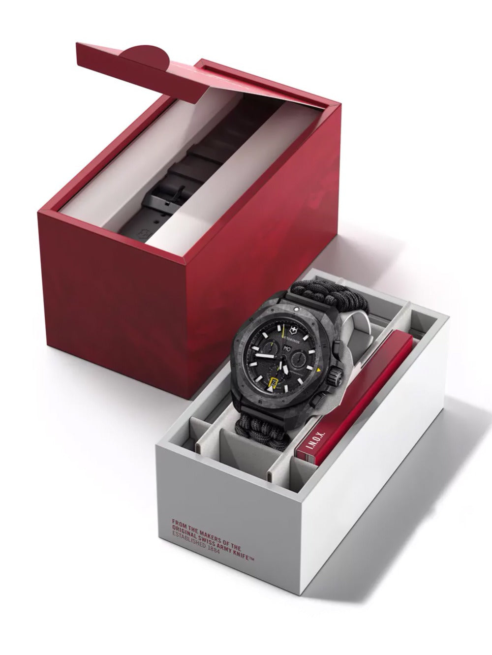 Victorinox 241989.1 men's watch INOX Carbon Chronograph 43mm 20ATM