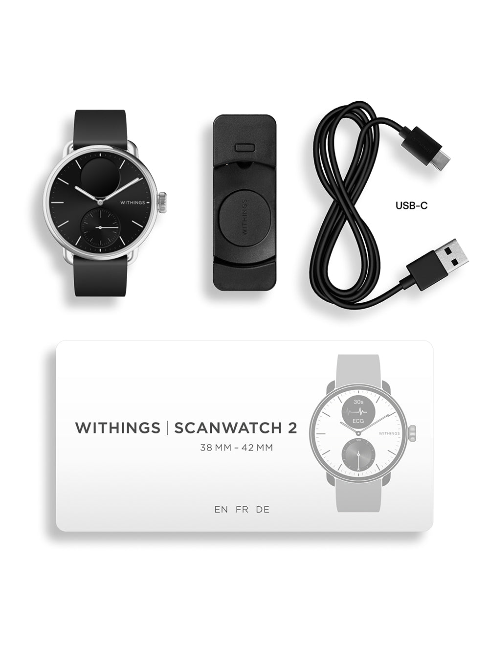 Withings HWA10-model 1-All-Int Scan watch 2 Black 38 mm 5ATM