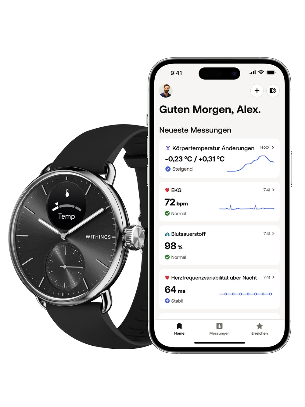 Withings HWA10-model 1-All-Int Scan watch 2 Black 38 mm 5ATM