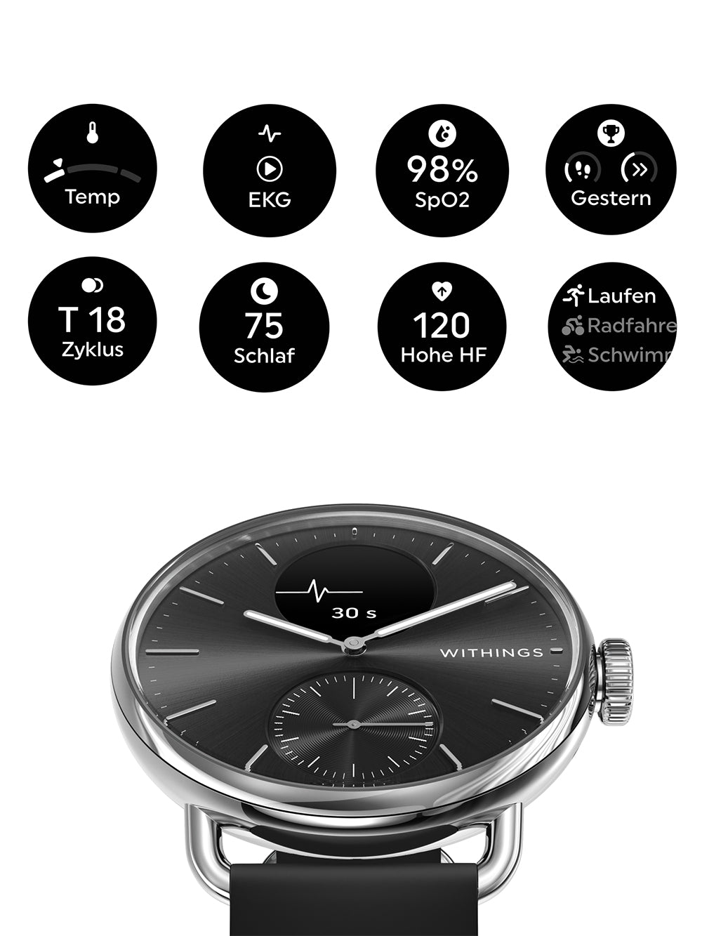 Withings HWA10-model 1-All-Int Scan watch 2 Black 38 mm 5ATM