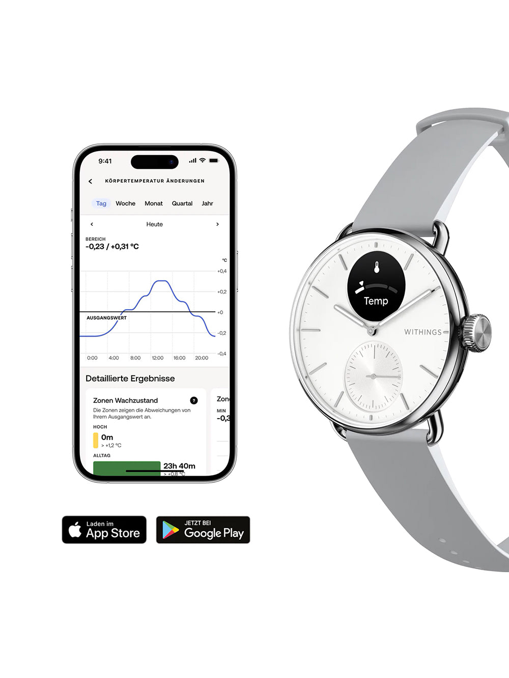 Withings HWA10-model 2-All-Int Scan watch 2 White 38 mm 5ATM