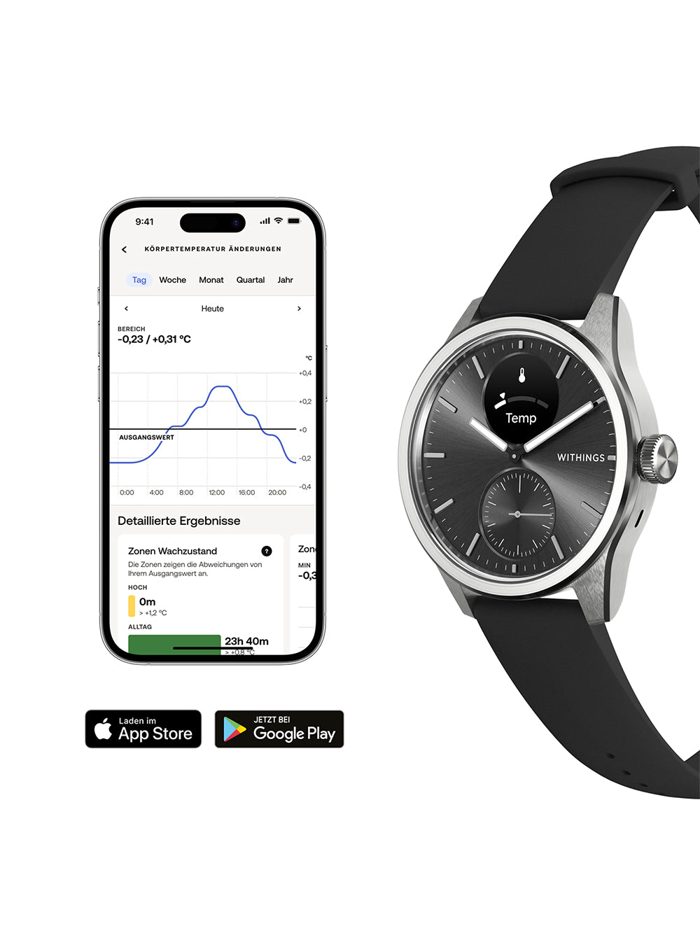 Withings HWA10-model 4-All-Int Scan watch 2 Black 42 mm 5ATM