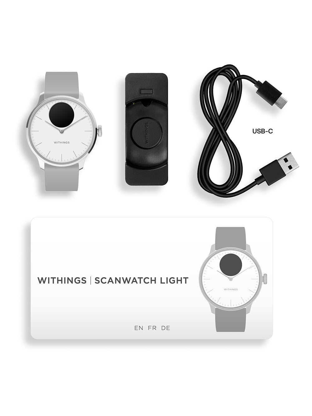 Withings HWA11-model 3-All-Int Scan watch Light White 37 mm 5ATM