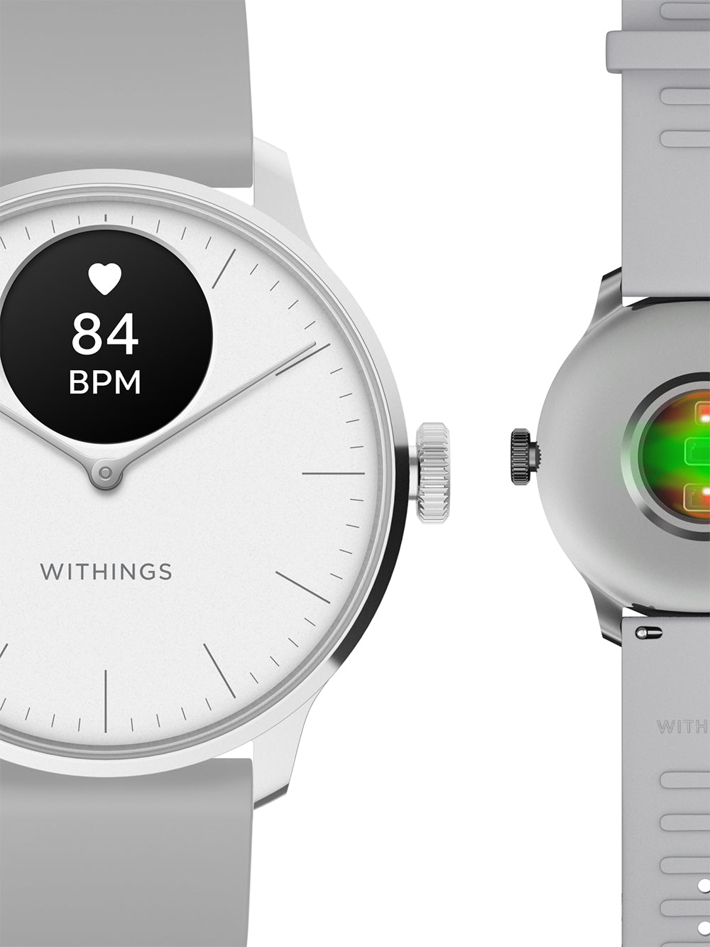 Withings HWA11-model 3-All-Int Scan watch Light White 37 mm 5ATM