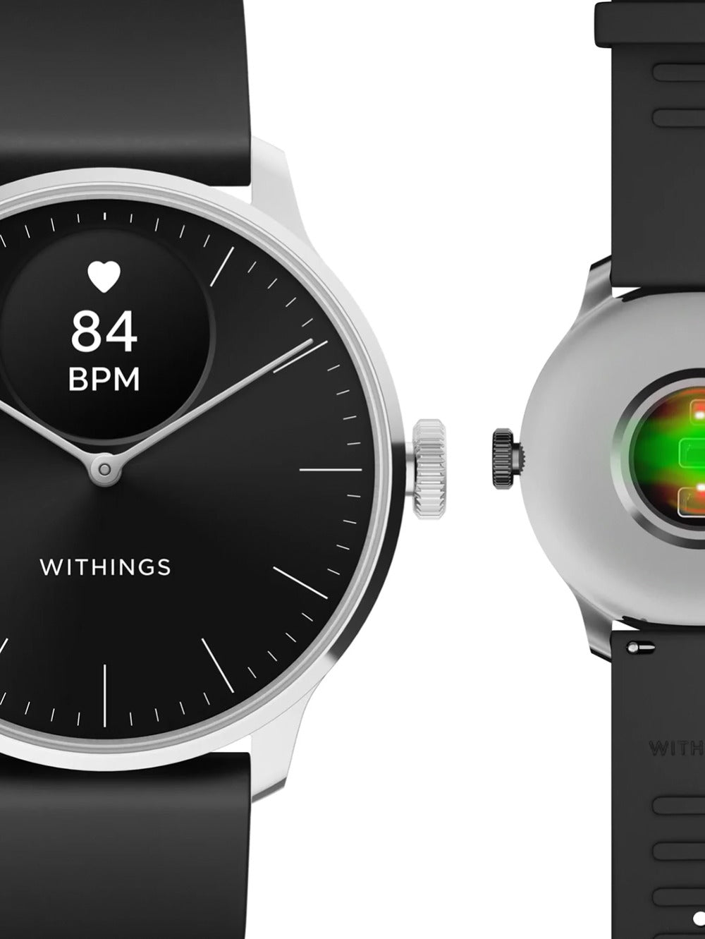 Withings HWA11-model 5-All-Int Scan watch Light Black 37 mm 5ATM