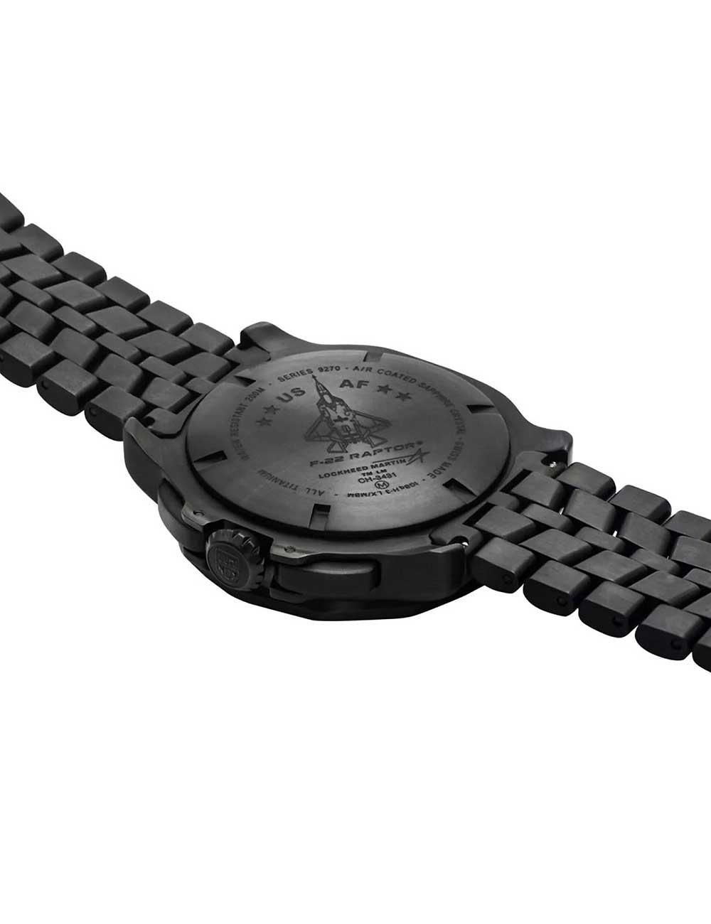 Luminox XA.9272 men's watch F-22 Raptor Titanium Chronograph 44mm 200M