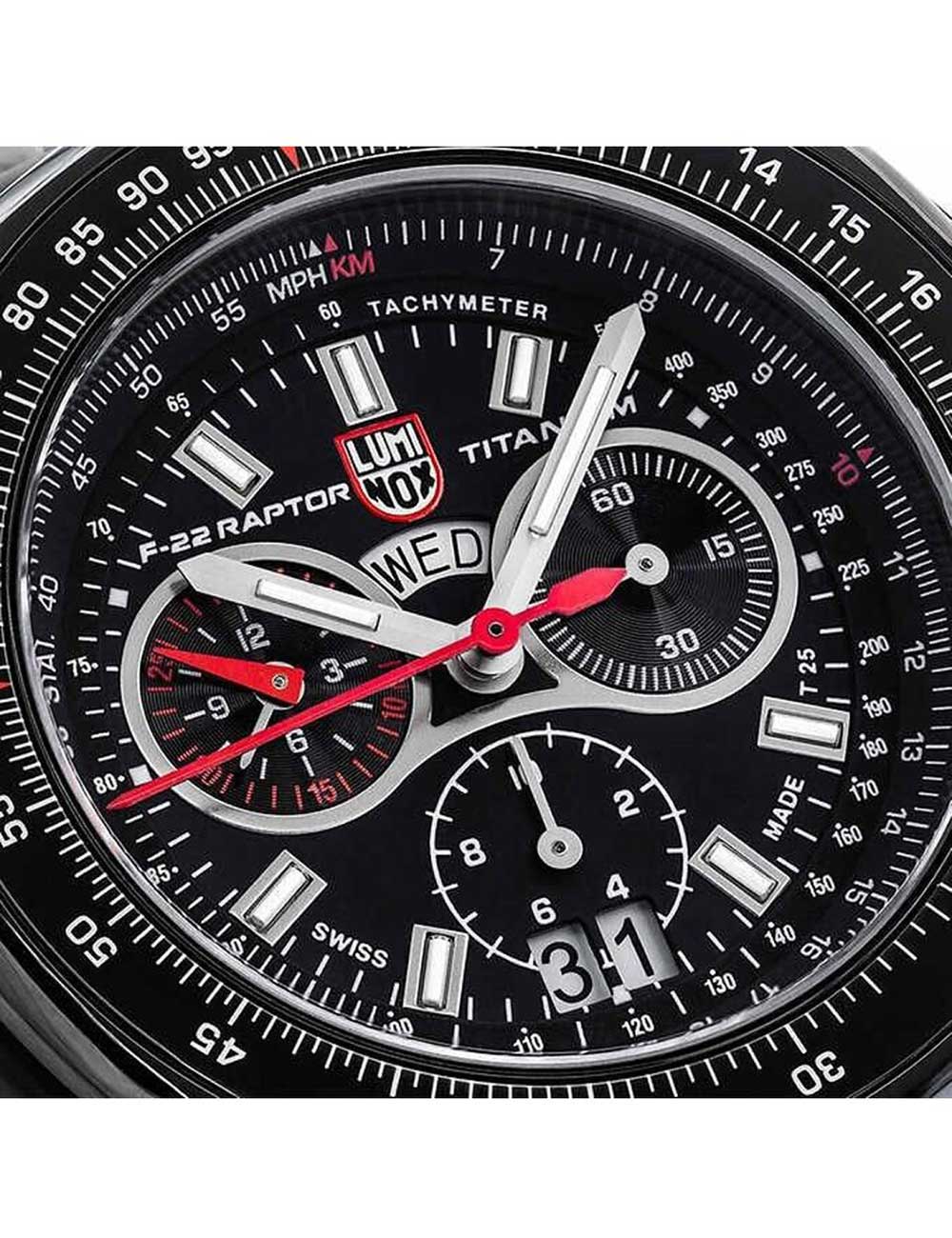 Luminox XA.9272 men's watch F-22 Raptor Titanium Chronograph 44mm 200M