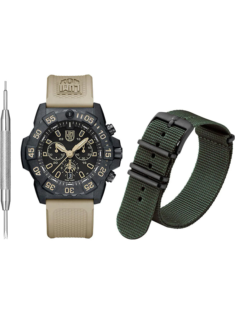 Luminox XS.3590.NSF.SET men's watch Navy Seal Foundation Chronograph Set 45mm 20ATM