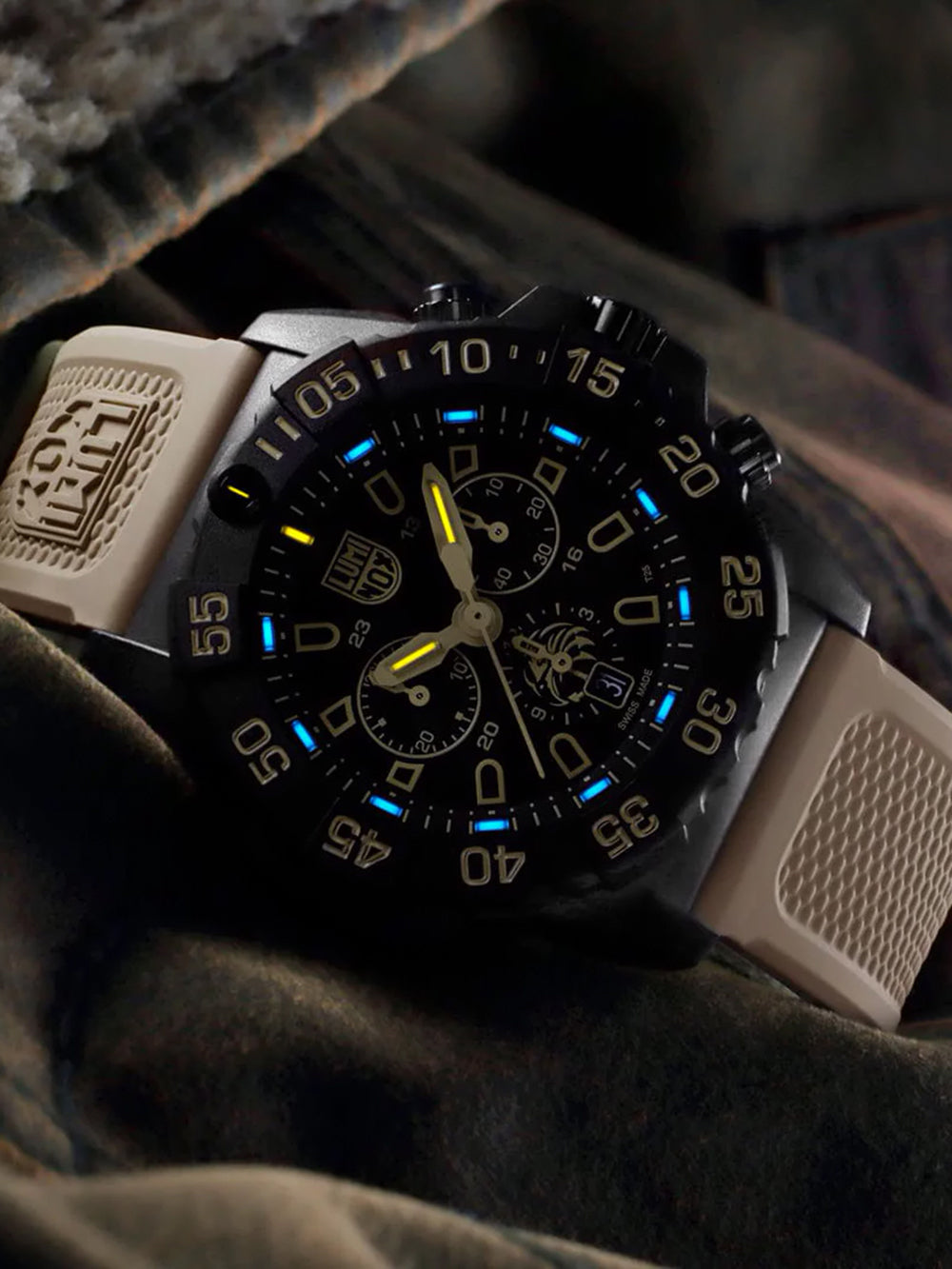 Luminox XS.3590.NSF.SET men's watch Navy Seal Foundation Chronograph Set 45mm 20ATM