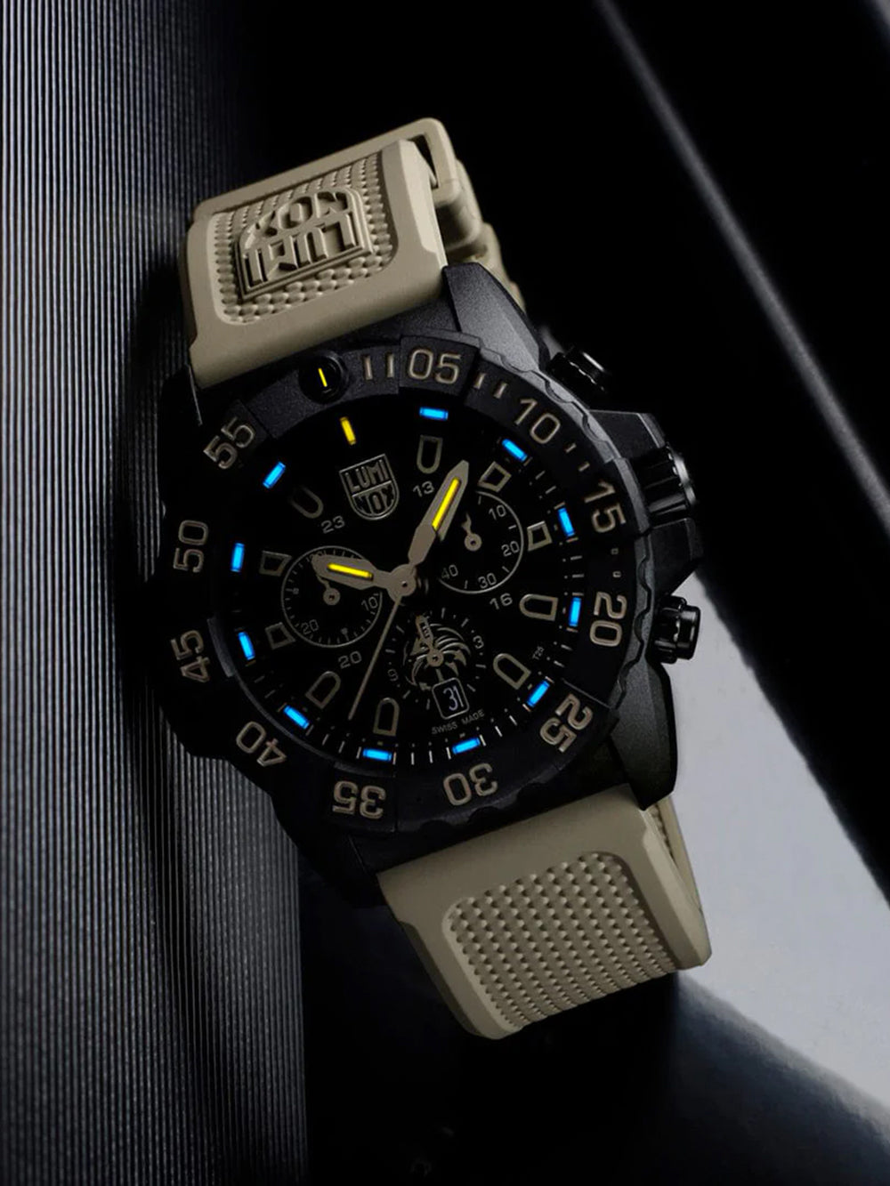 Luminox XS.3590.NSF.SET men's watch Navy Seal Foundation Chronograph Set 45mm 20ATM