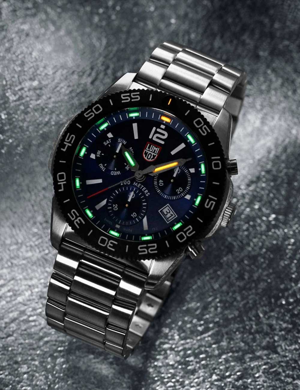 Luminox XS.3144 men's watch Pacific Diver Chronograph 44mm 20ATM
