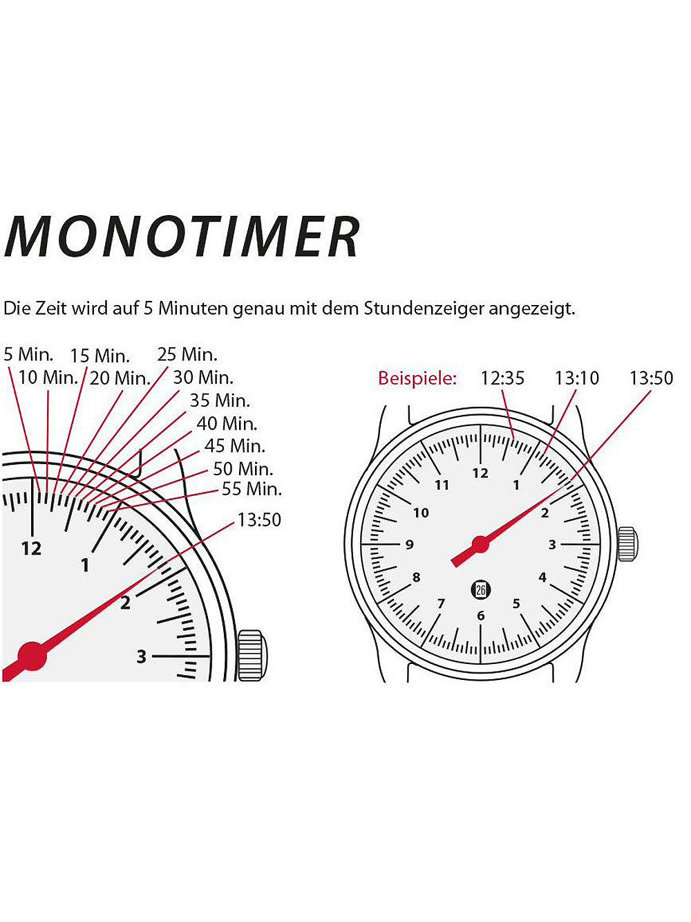 Zeppelin 8643-3 Monotimer women's watch 36mm 5ATM