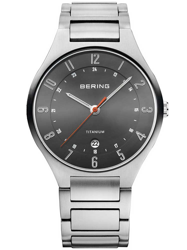 Bering 11739-772 Titanium men's watch 39mm 5 ATM