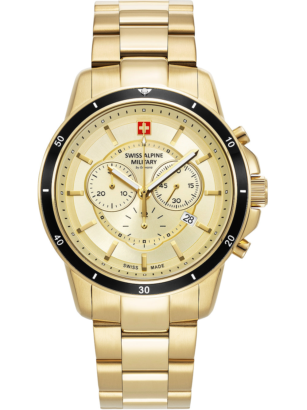 Swiss Alpine Military 7089.9111 Chronograph Men's Watch 44mm 10ATM