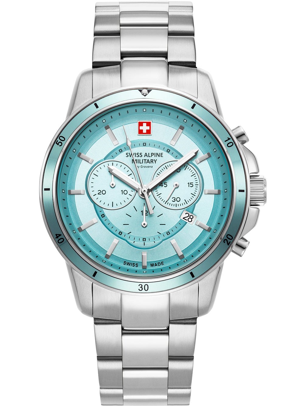 Swiss Alpine Military 7089.9131 Chronograph Men's Watch 44mm 10ATM