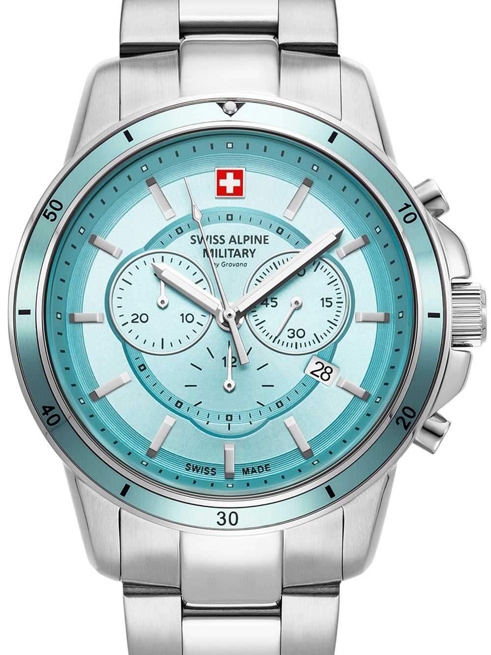 Swiss Alpine Military 7089.9131 Chronograph Men's Watch 44mm 10ATM