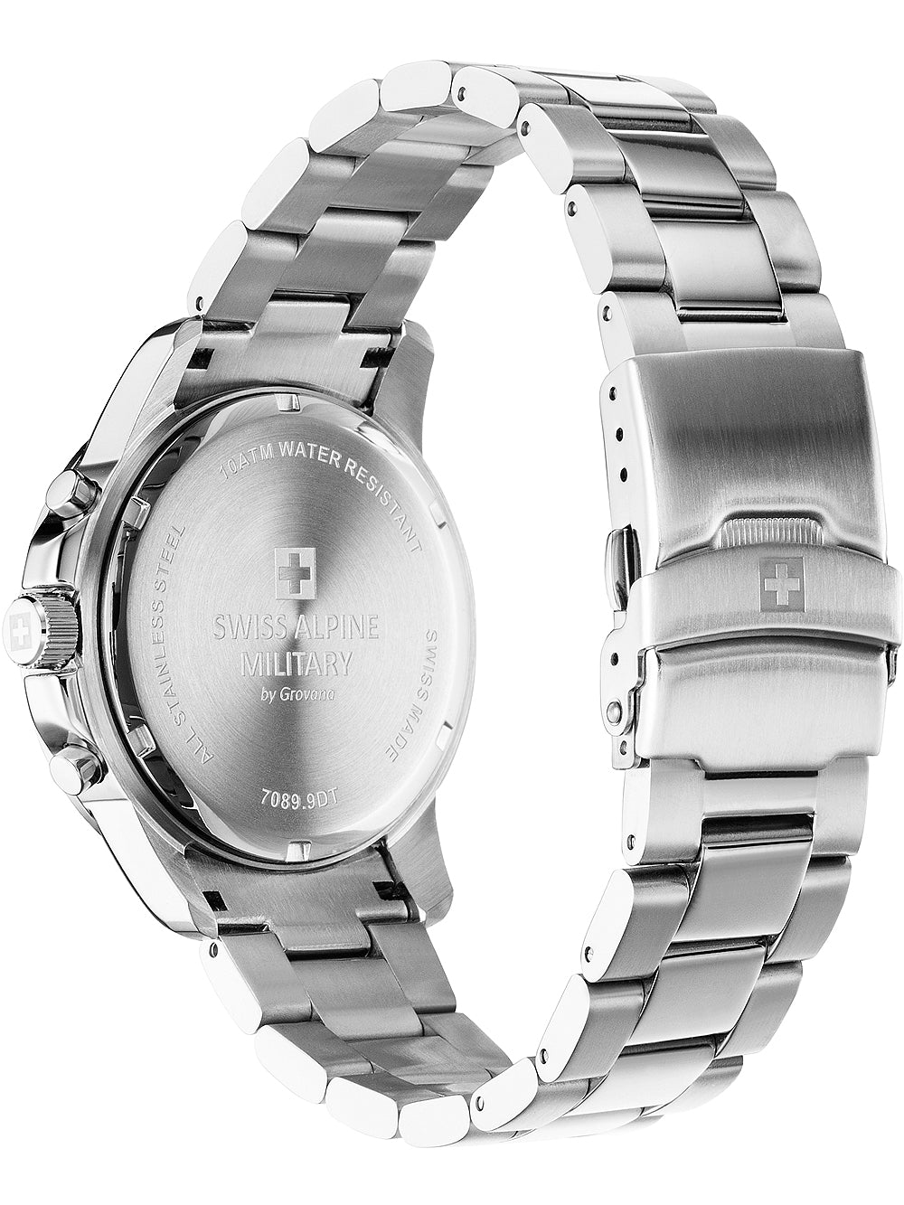 Swiss Alpine Military 7089.9135 Chronograph Men's Watch 44mm 10ATM
