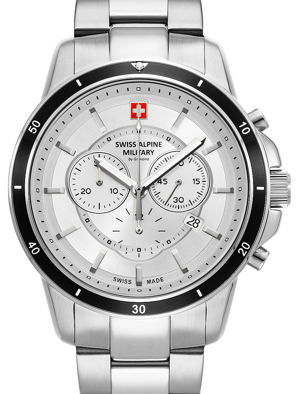 Swiss Alpine Military 7089.9132 Chronograph Men's Watch 44mm 10ATM