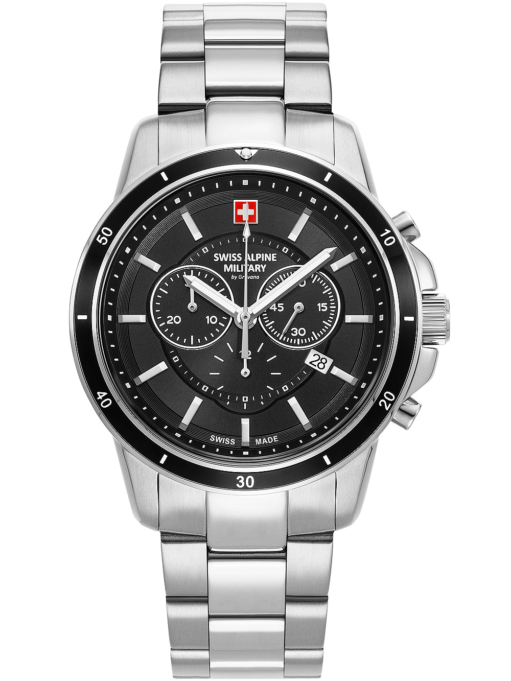 Swiss Alpine Military 7089.9137 Chronograph Men's Watch 44mm 10ATM