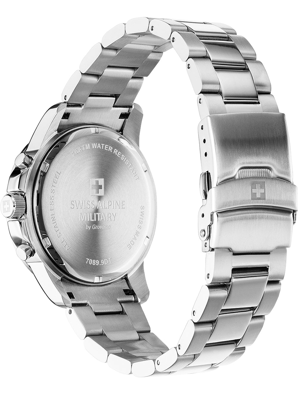Swiss Alpine Military 7089.9137 Chronograph Men's Watch 44mm 10ATM