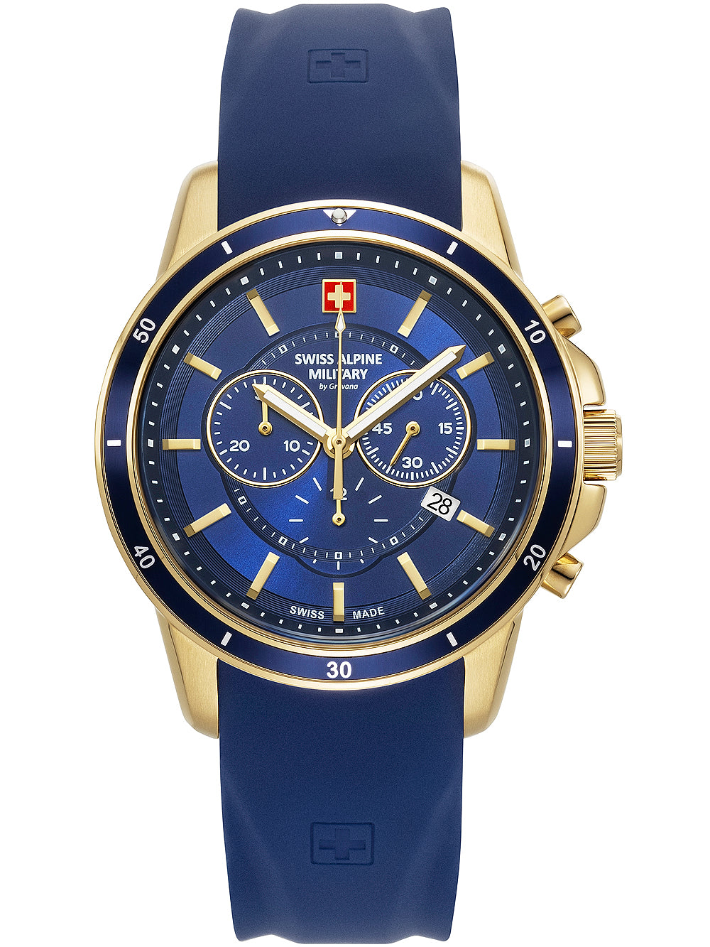 Swiss Alpine Military 7089.9815 Chronograph Men's Watch 44mm 10ATM