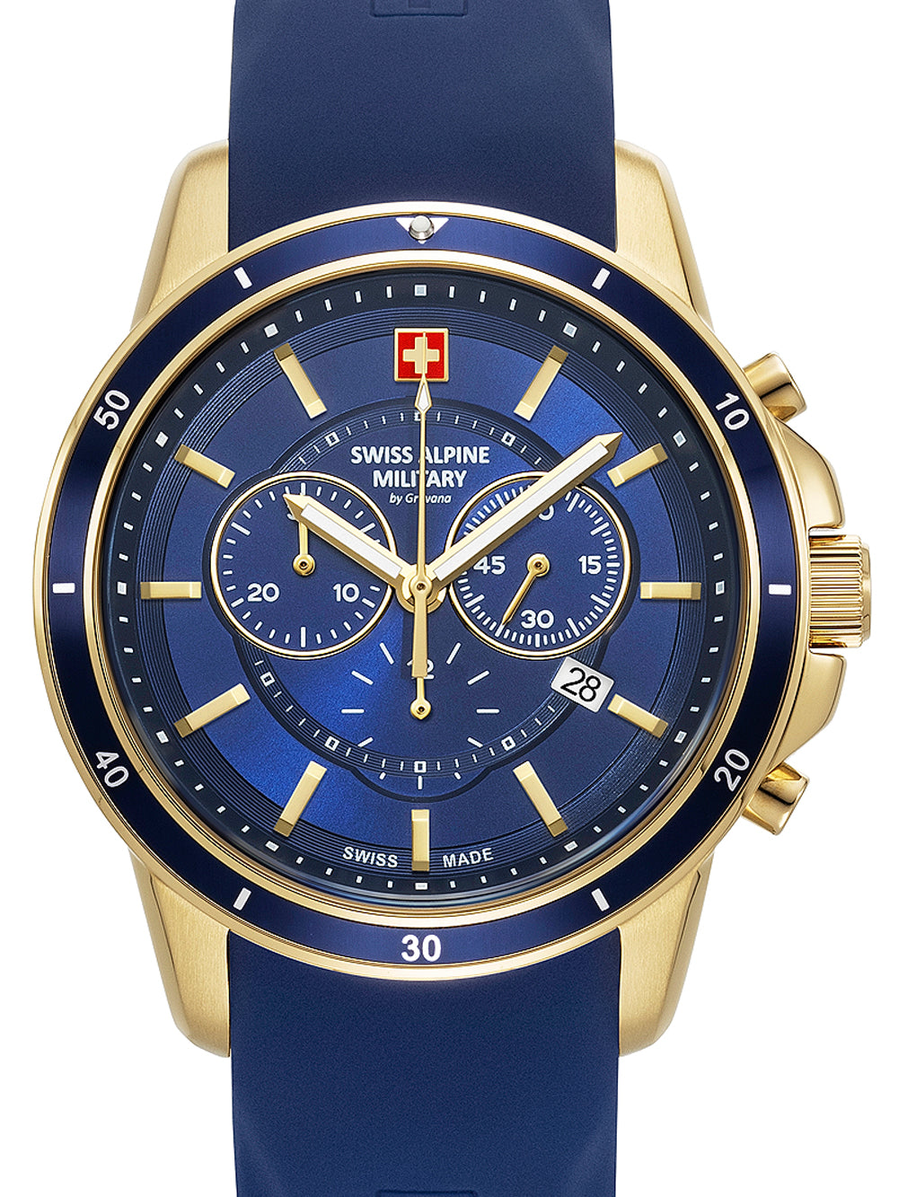 Swiss Alpine Military 7089.9815 Chronograph Men's Watch 44mm 10ATM