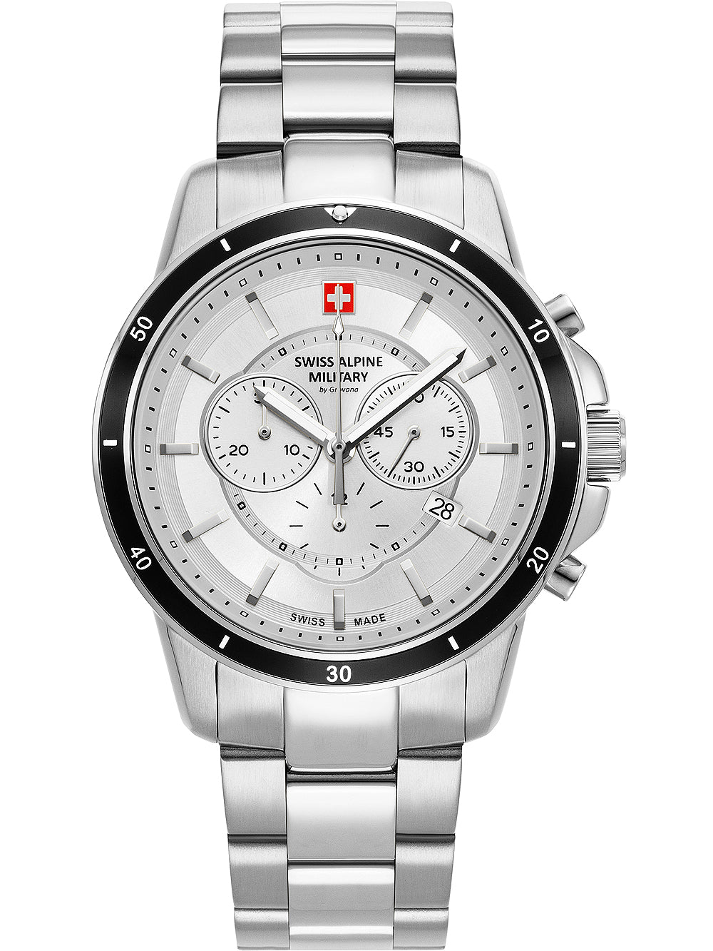 Swiss Alpine Military 7089.9132 Chronograph Men's Watch 44mm 10ATM