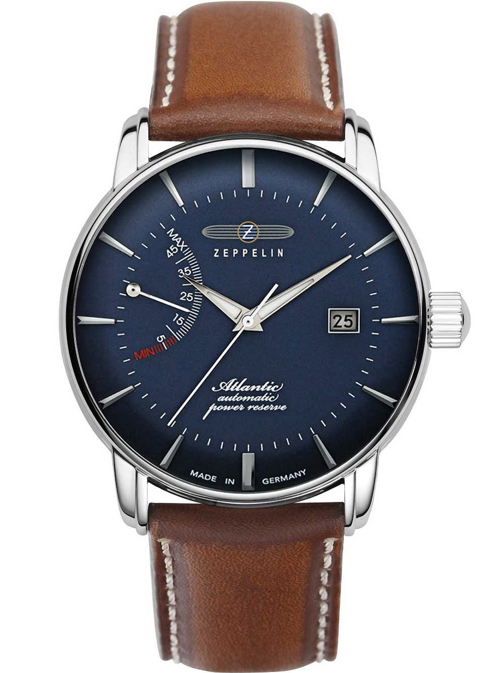 Zeppelin 8462-3 Atlantic automatic power reserve 43mm 5ATM