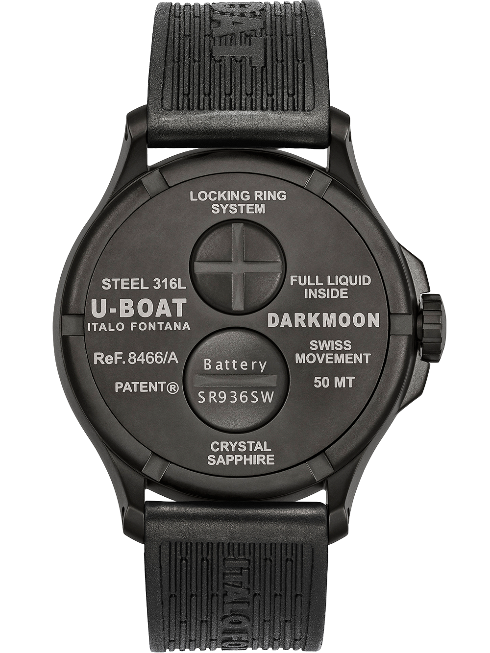 U-Boat 8466/C Darkmoon Red IPB 44mm 5ATM