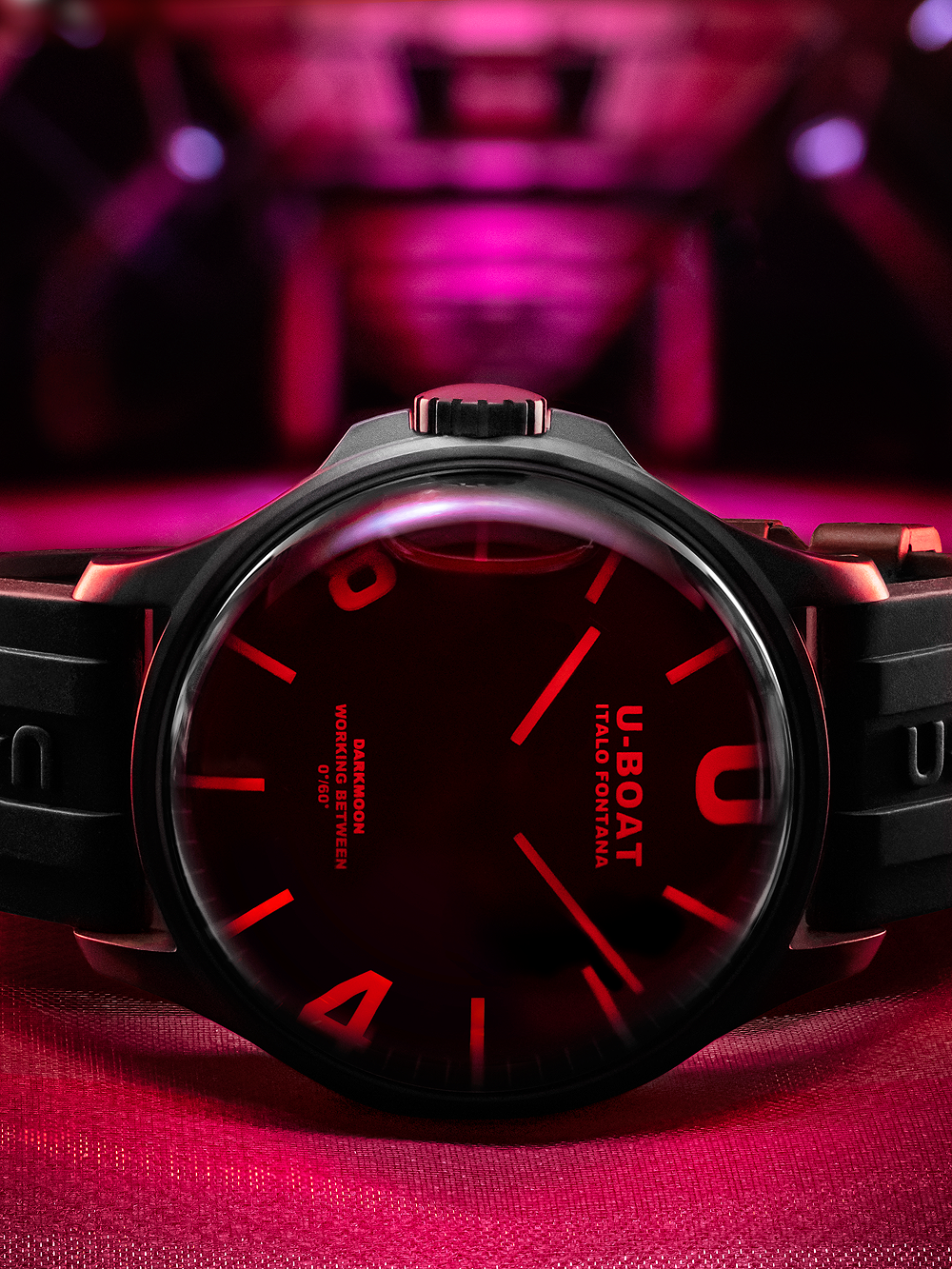 U-Boat 8466/C Darkmoon Red IPB 44mm 5ATM