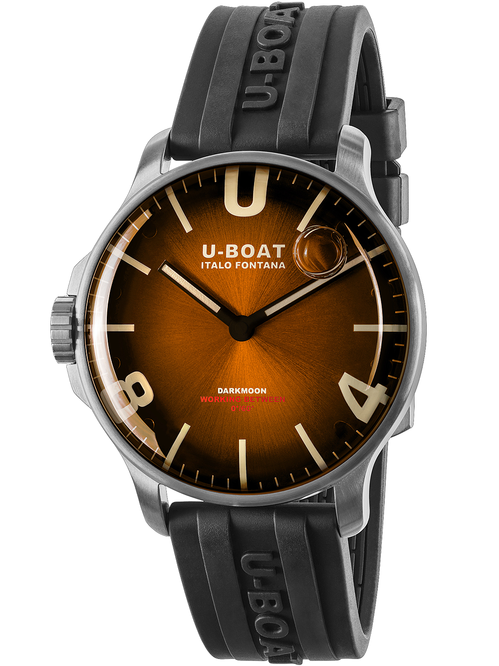 U-Boat 8703/B Darkmoon Brown SS Soleil 44mm 5ATM