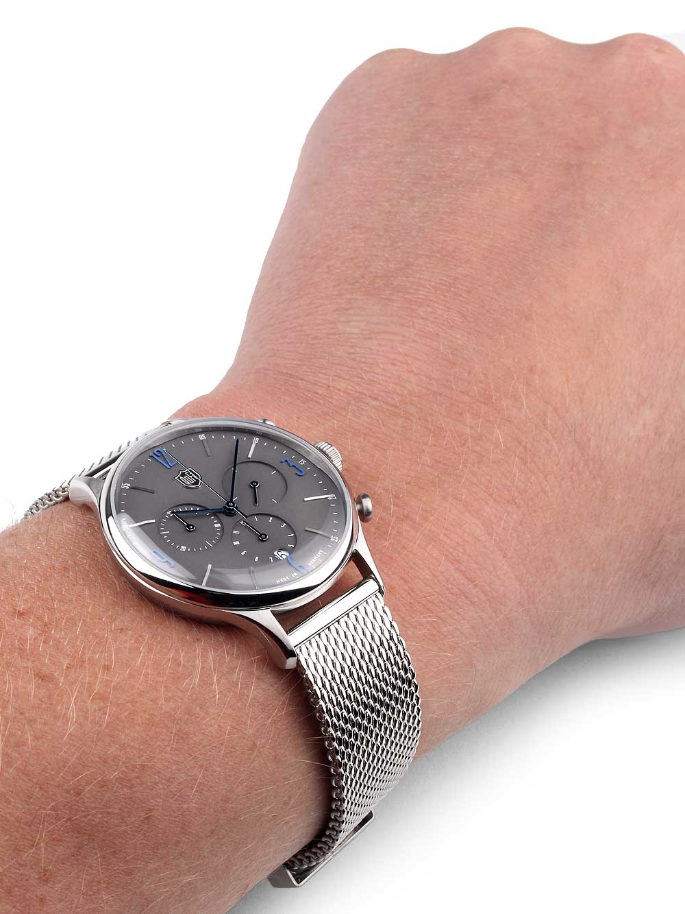 DuFa DF-9002-11 Van der Rohe men's watch Chronograph 38mm 3 ATM