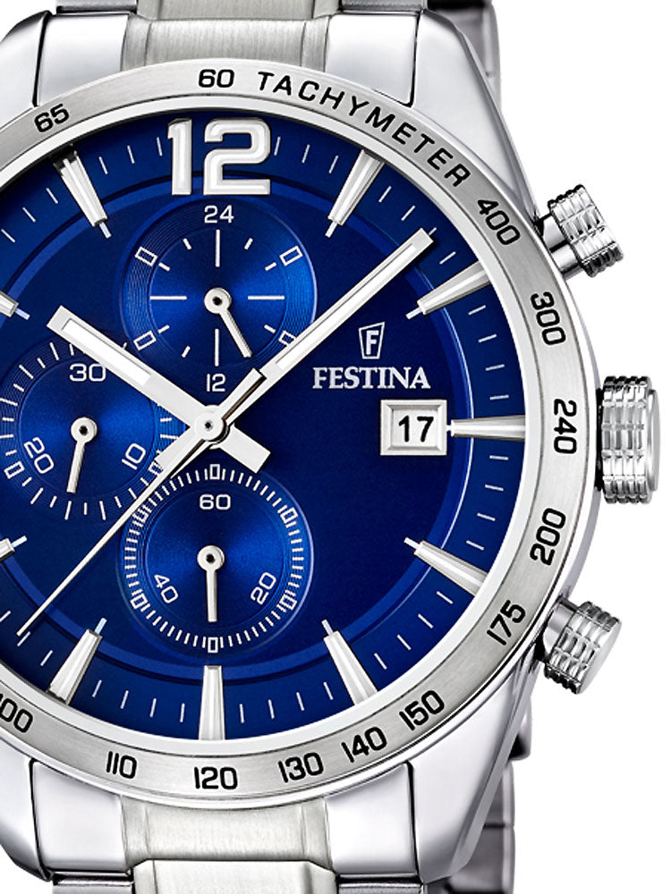 Festina F16759/3 men's watch Chronograph 5 ATM 44 mm