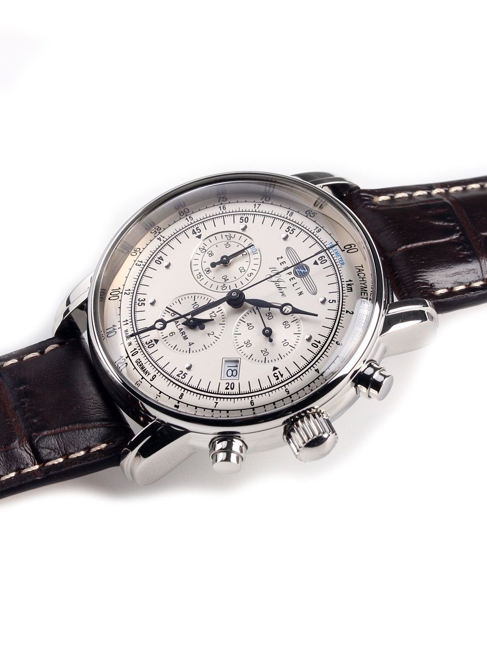 Zeppelin 7680-1 100 Years Zeppelin Alarm Chronograph 42mm 5ATM