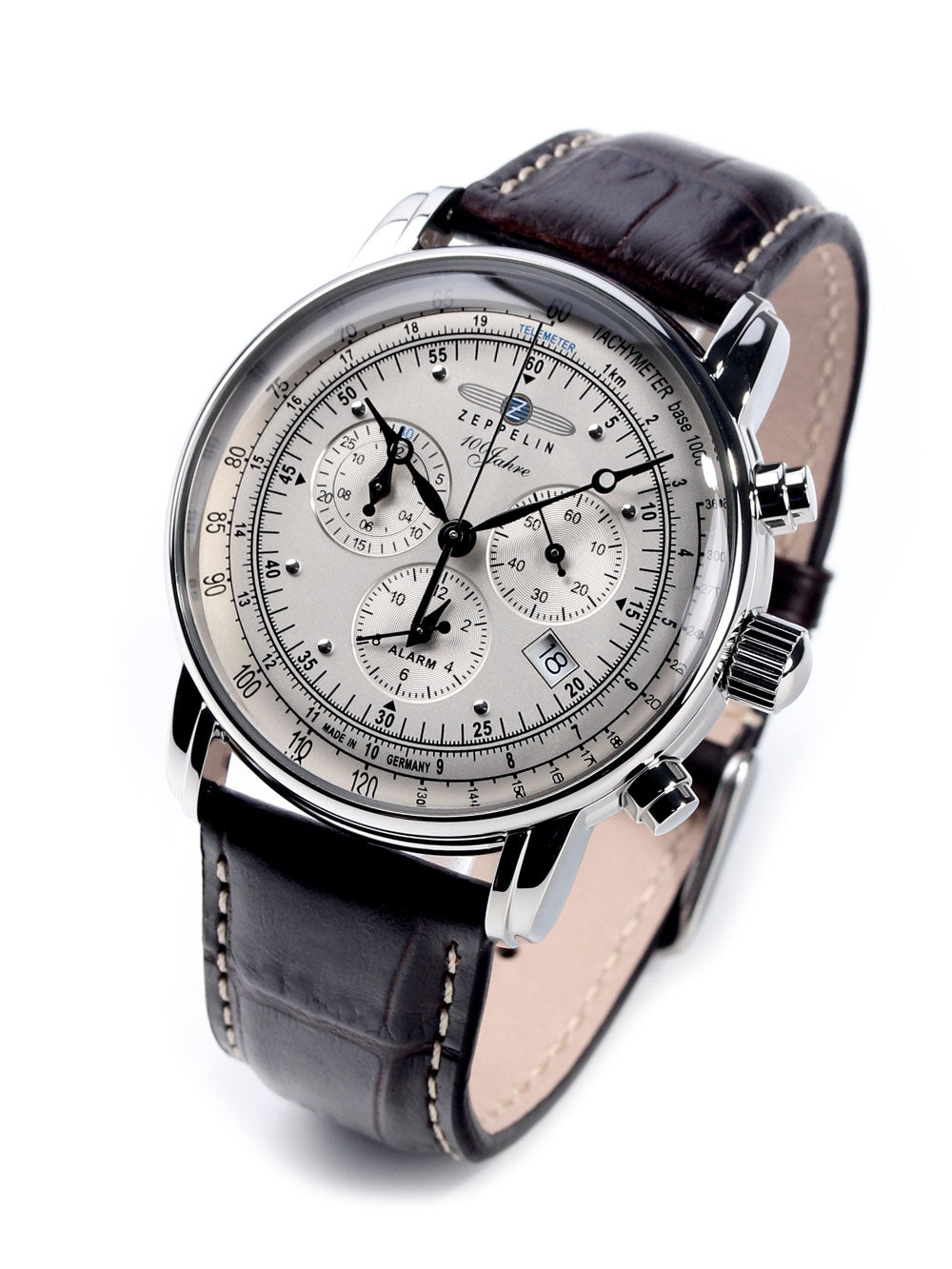 Zeppelin 7680-1 100 Years Zeppelin Alarm Chronograph 42mm 5ATM